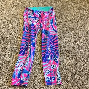 Lilly Pulitzer Luxletic Leggings in Pink and Blue